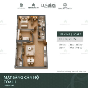 Trang chủ 118 Thiet ke 3D can ho 2 phong ngu Vinhomes Cao Xa La 1