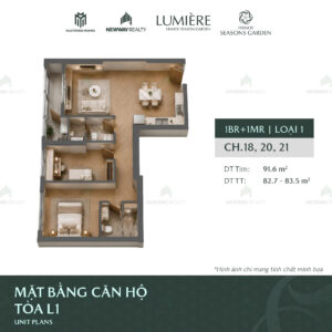 Trang chủ 130 Thiet ke 3D can ho 2 phong ngu Vinhomes Cao Xa La 14 1