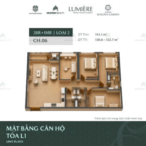 Trang chủ 133 Thiet ke 3D can ho 4 phong ngu Vinhomes Cao Xa La 1