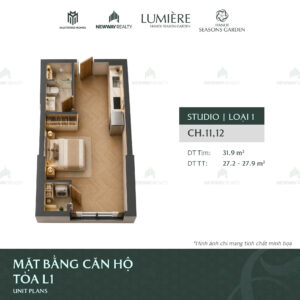 Trang chủ 112 Thiet ke 3D can ho studio Vinhomes Cao Xa La 20